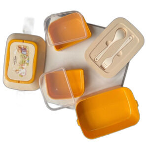 CUTE Bento Box - Bobby Rabbit Happy Every Day Lunch Box with Handles